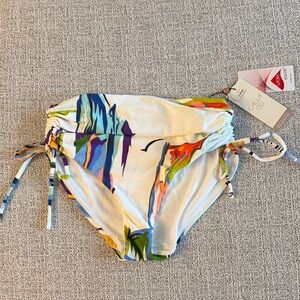 Calia Tahitian Print High Rise Bikini Bottom